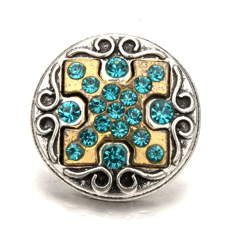 Металлические кнопки с золотым и серебряным покрытием подходят для браслетов 18