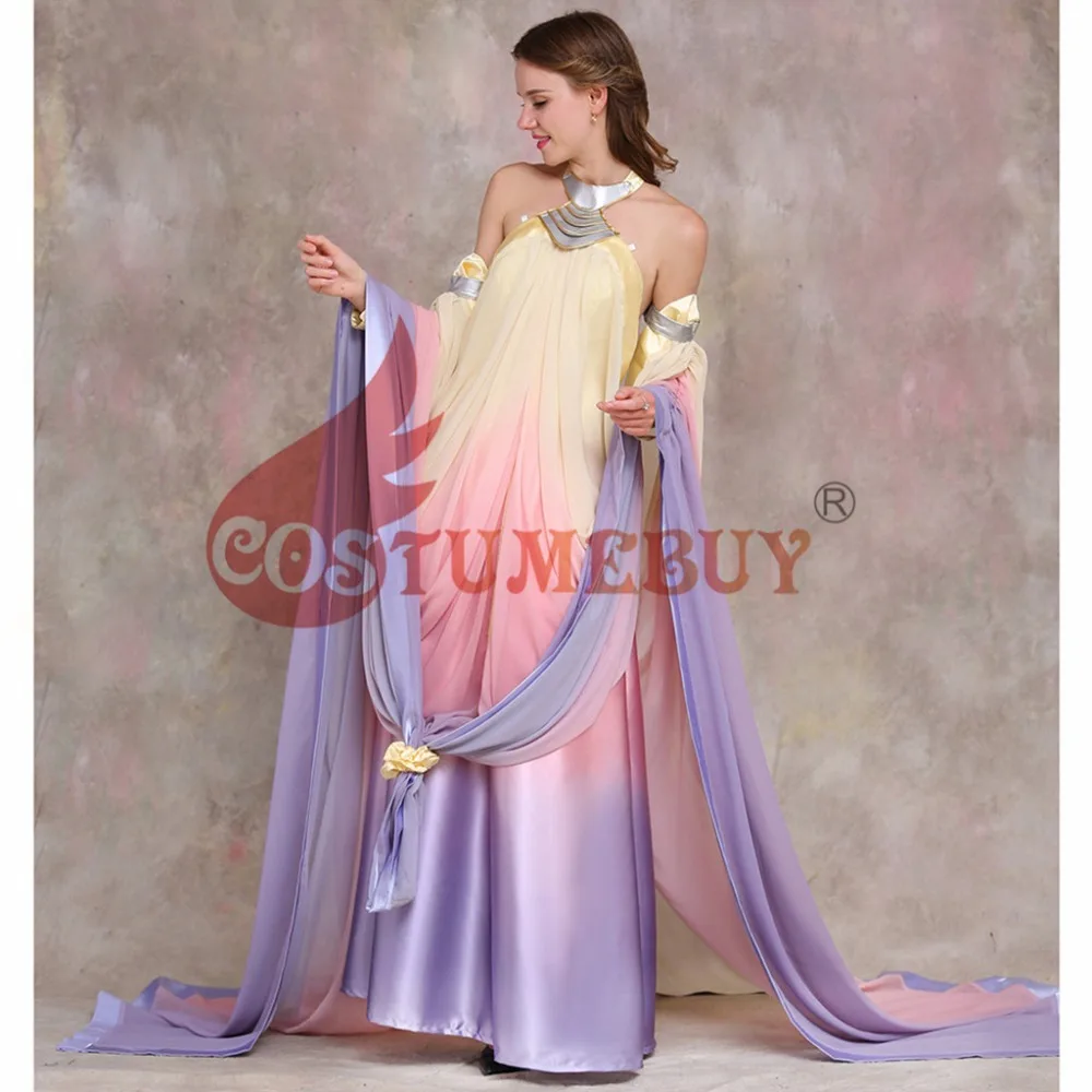 Costumebuy костюм Звездные войны Месть Ситхов Падме Амидала платье Лебединое озеро Звездные войны Падме костюм амидалы косплей на заказ