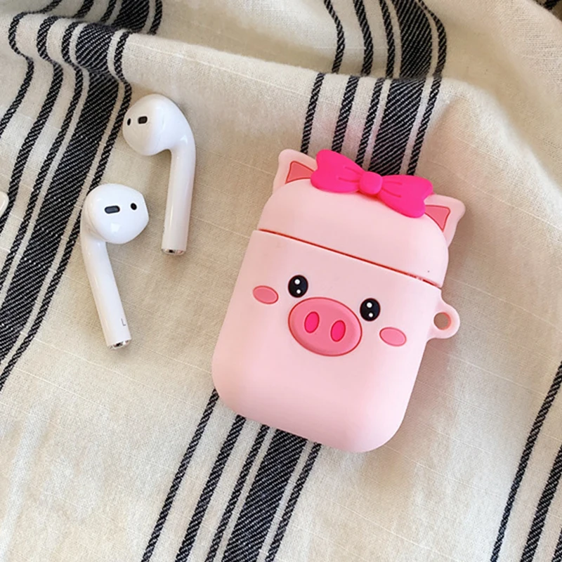 Для AirPods чехол Bluetooth беспроводной Чехол для наушников для Apple Airpods мультяшный узор защитный чехол Аксессуары зарядная коробка