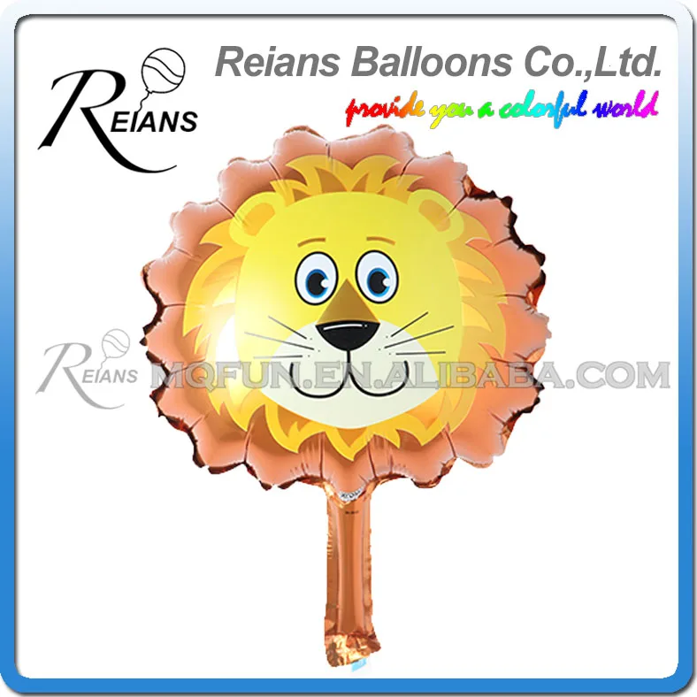 8 шт./партия Мини голова животного фольги Воздушные шары надувной шарик для дня