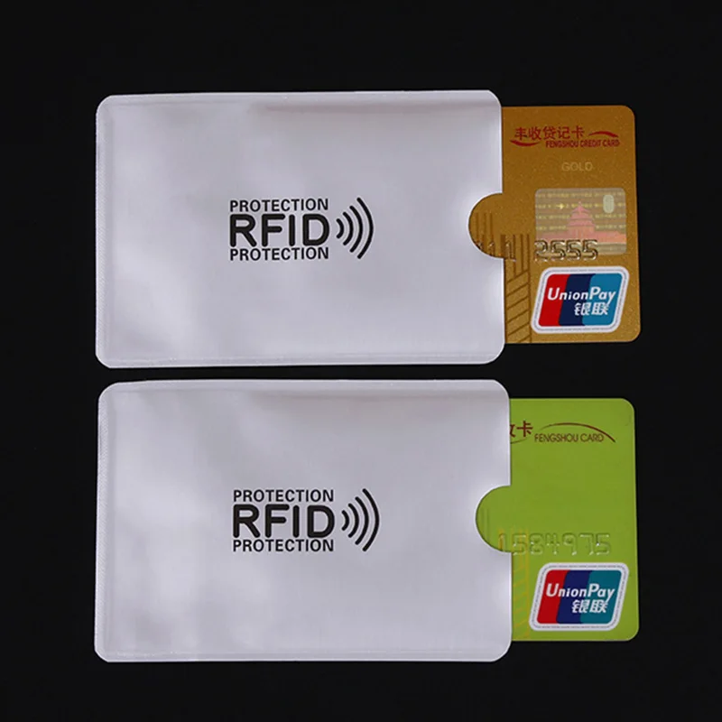 10 шт. антиrfid блокирующий считыватель Блокировка банк держатель карты ID Чехол для