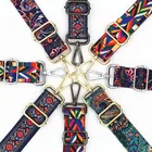 Нейлоновая сумка-ремень, 140 см, регулируемая Наплечная Сумка в полоску с панелями в национальном стиле, сменный аксессуар KZ151353