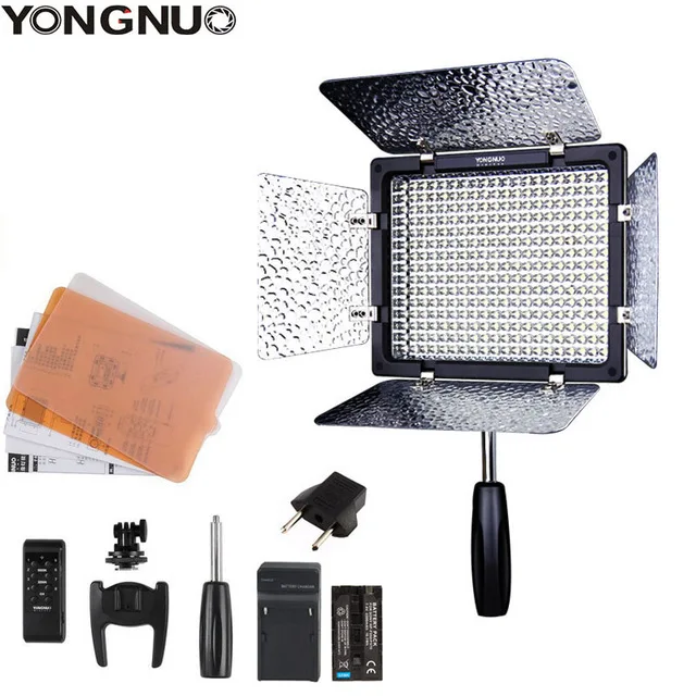 YN300III and F750kit Светодиодный светильник Yongnuo YN300 III YN-300 III 3200 k-5500 K CRI95 для фото-и видеосъемки на выбор с адаптером питания переменного тока+ аккумулятором+ мягким - Цвет: YN300III and F750kit