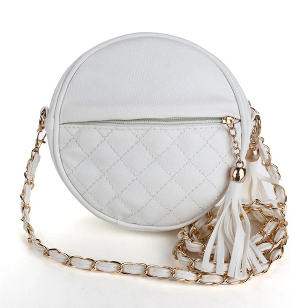 Акционная цена качество новые женские Круглый Милые ShoulderBag Crossbody кисточкой сумка