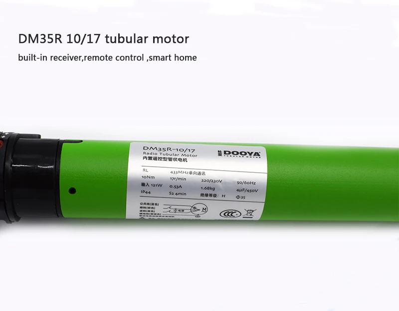 Maxmum мотор с Моторизованными жалюзи 24kgs Dooya лучшее качество 10NM трубчатый двигатель