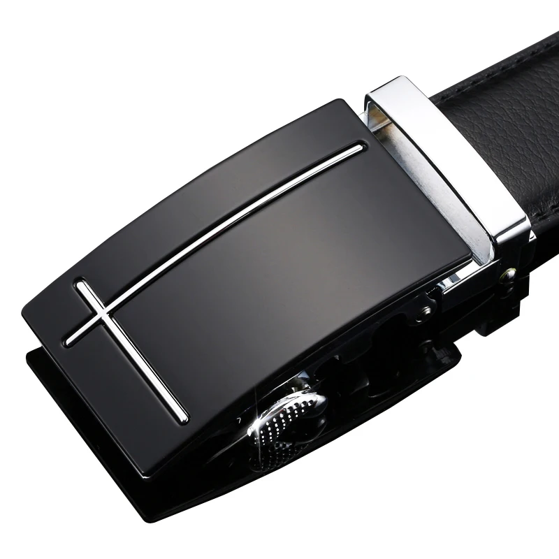 Ремень мужской ковбойский с автоматической пряжкой Модный дизайнерский пояс для