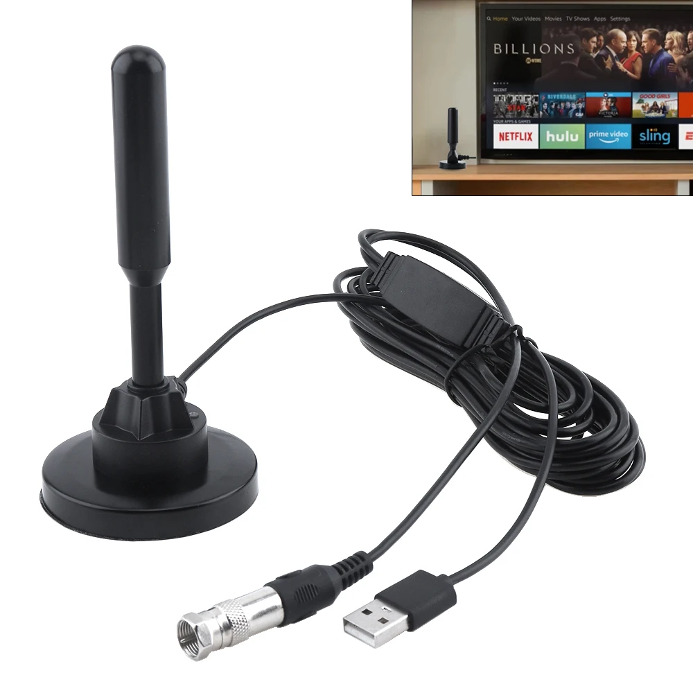 Новое поступление 22dbi 80 миль внутренняя DVB T CMMB DTMB HD ТВ антенна с USB 2 усилитель