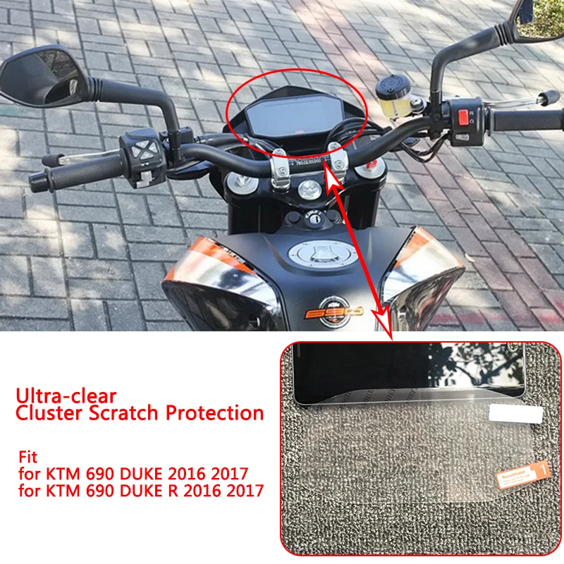 Для KTM Duke 690 790 1290 DUKE ясно кластера защитой от царапин защитный TPU пленка Экран протектор Фирменная Новинка