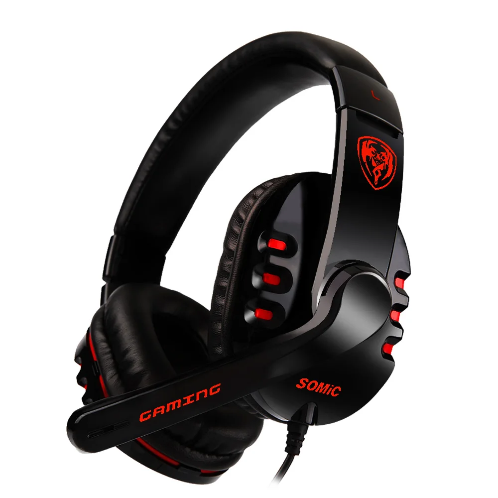 Лучшие предложения SOMiC G927 оригинальный Виртуальная 7 1 Surround Sound Gaming Headset сильный