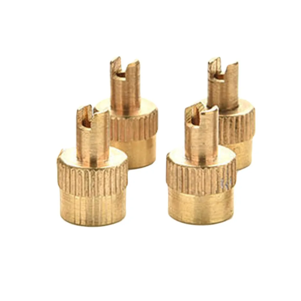 4PCS/Lot Universal Brass Car Truck Bike Motorcycle Tyre Tire Valve Core Caps Wheel Stem Cap Dust Cover #287420 | Автомобили и