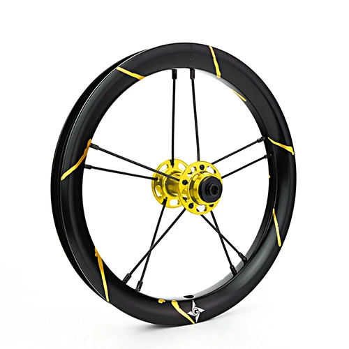 Black Splash Version GIPSY G-FIVE SPLASH 12 дюймов с двойными стенками, приколотый обод, анодированный баланс, Детские колеса для велосипеда 74 84 90 95 мм, велосипедные колеса - Цвет: Black Splash Version