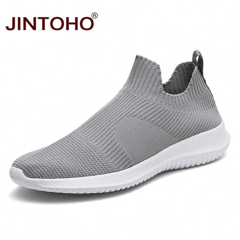 Лето jintoho, модные мужские кроссовки, дышащая мужская модная обувь, слипоны, кроссовки для мужчин, дешевые мужские лоферы, обувь без шнурков