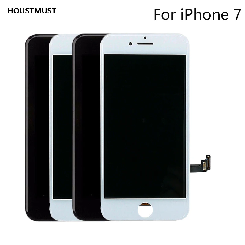 

1 шт. черный белый цвет ЖК-дисплей сенсорный экран Замена ЖК для iPhone 7 ЖК-экран без битых пикселей Быстрая доставка