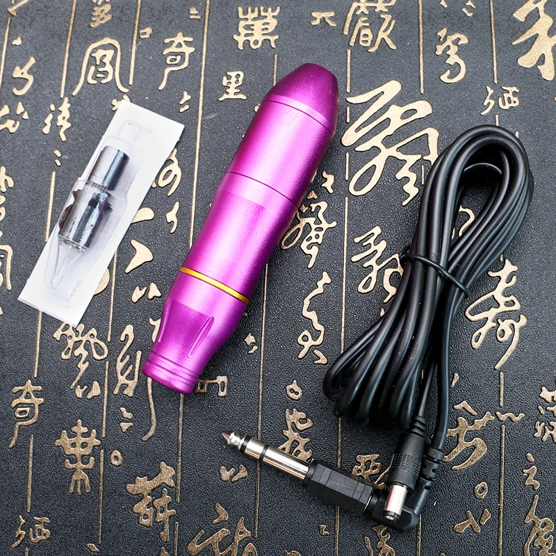 Pro татуаж Pen машина Татуировка MachineTattoo питания с Клип шнур PTM4321