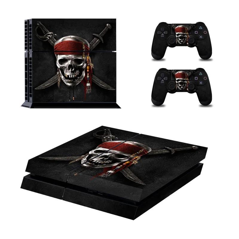 02 Terror Ghost Terror цельная наклейка для консоли для Playstation 4 консоль наклейка для PS4 наклейки+ контроллер светодиодный защитный - Цвет: 02