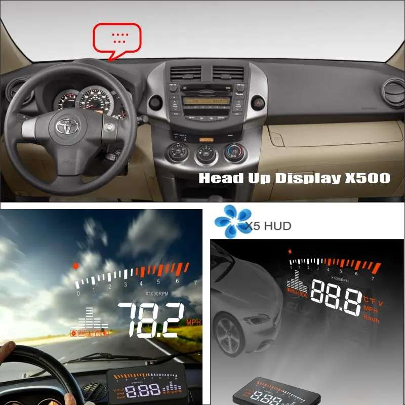 Для TOYOTA Vanguard RAV4 RAV 4 для Previa 2005 ~ 2012 безопасного вождения Экран автомобиля HUD