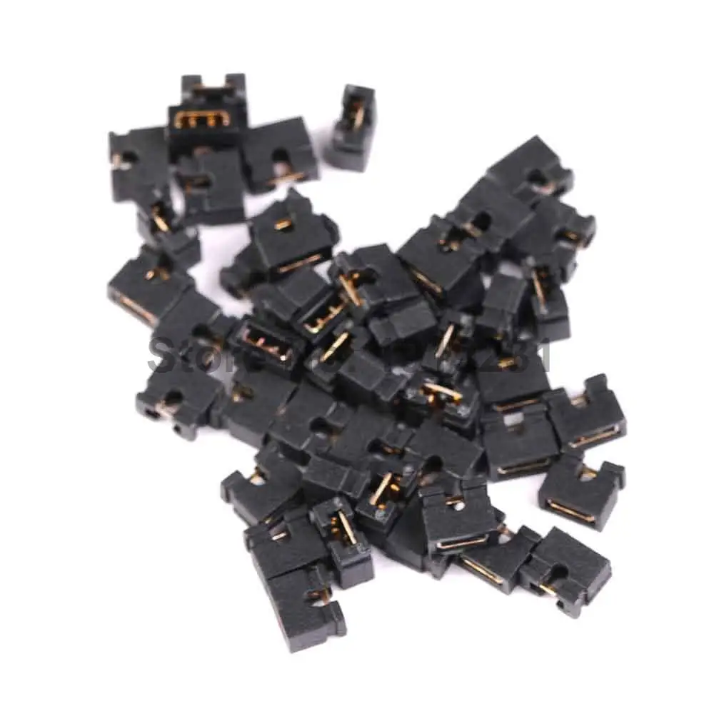 100 шт. черная Перемычка 2 00 мм для стандартной платы шунты крышка короткого