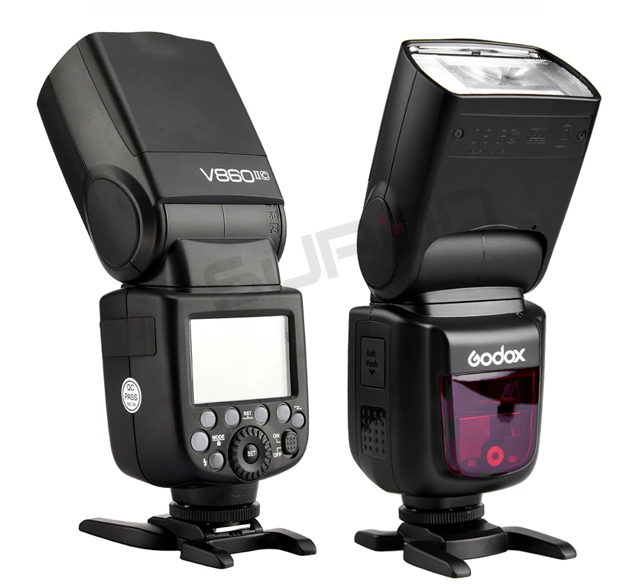 Godox V860II флэш-памяти Li-Батарея E-TTL вспышка для фотокамер Speedlite HSS 1/8000s Bateria Камера синхроконтакта разъем для внешней вспышки типа V860IIC для Canon 60D/650D/80D/50D