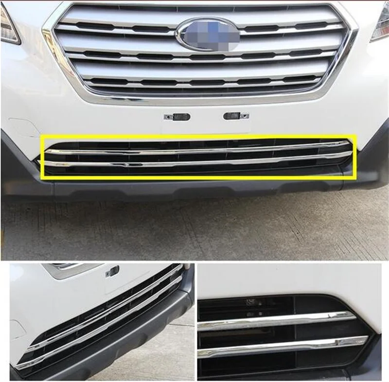 Abaiwai ABS Хромированная передняя решетка гриля крышка отделка для Subaru Outback 2014 2015 2016