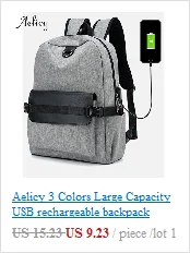 Aelicy, многофункциональный, USB, зарядка, для мужчин и женщин, рюкзак для ноутбука, анти вор, рюкзак для путешествий, школьные сумки для девочек и мальчиков, Rugzak 0920