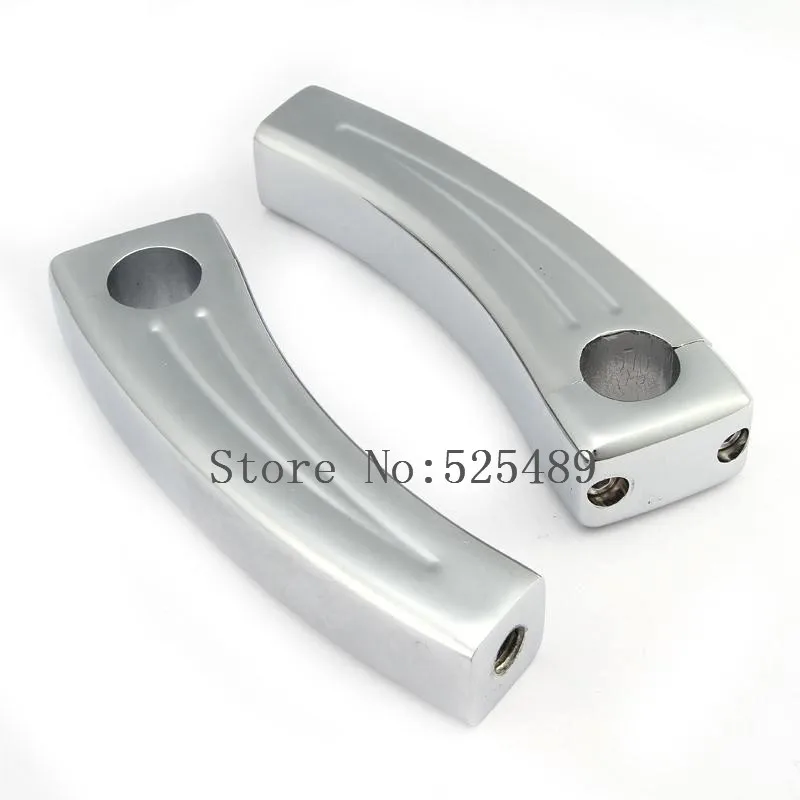 2x Motorcycle Handlebar Risers CNC Chrome 1&quot 25mm For Honda Suzuki Yamaha Kawasaki Vulcan 900 Harley Davidson Cruisers Sportster |