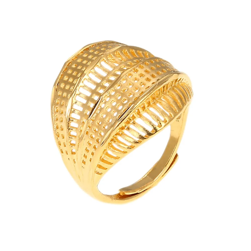 Бесплатная доставка нигерийское эфиопское золото обручальное кольцо для