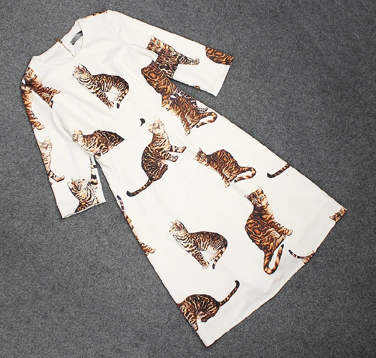 Для женщин Элегантный последние тенденции моды женская обувь cat-Платье с