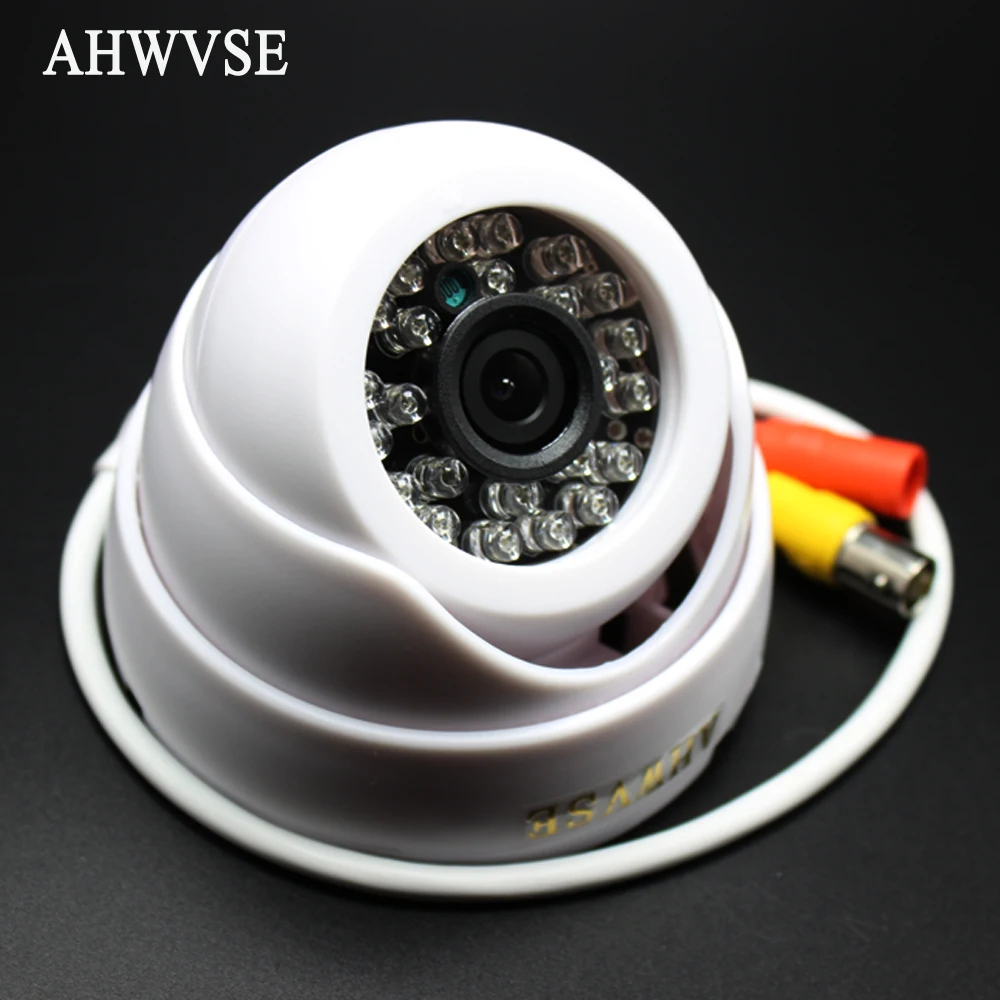 Ahwvse Широкий формат видеонаблюдения Камера ИК-24 LED Цвет CCD купольную CCTV AHD Cam 1080 P 960