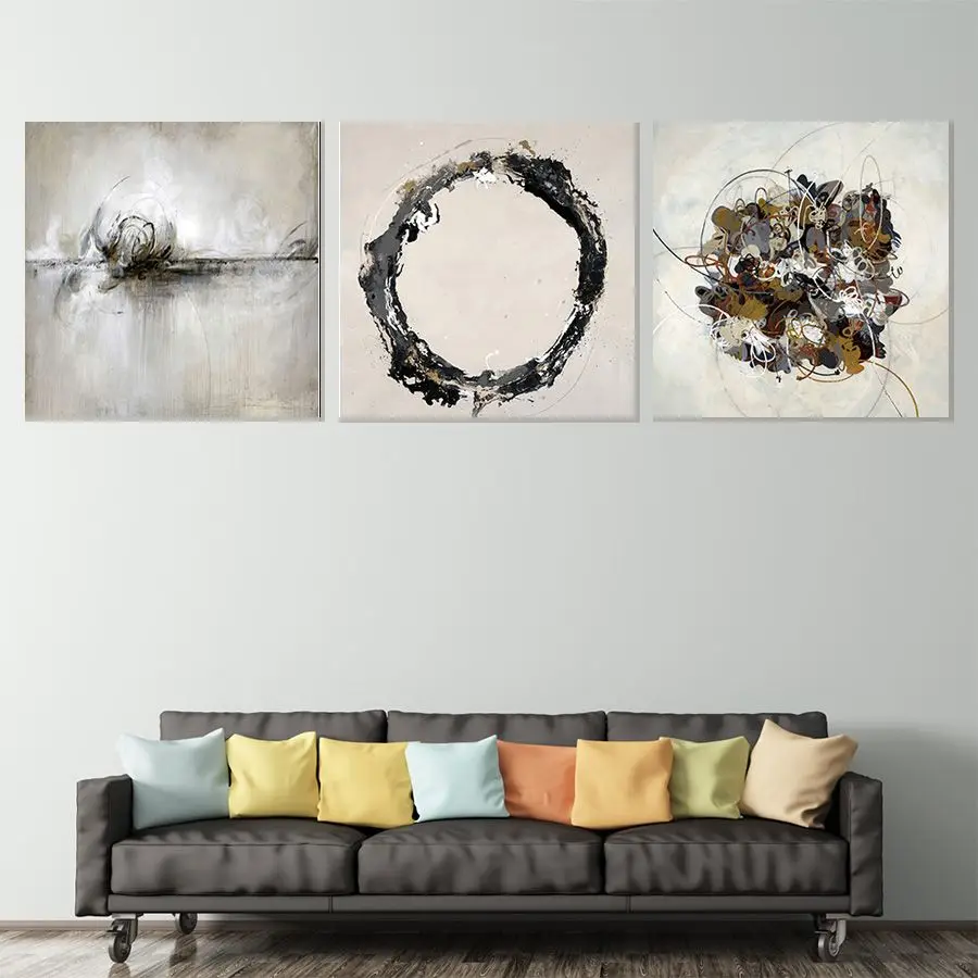 Ink Small Lake And freehand HD Print Canvas Paintings Wall Artwork Prints Picture Home Decor for Living Room | Дом и сад
