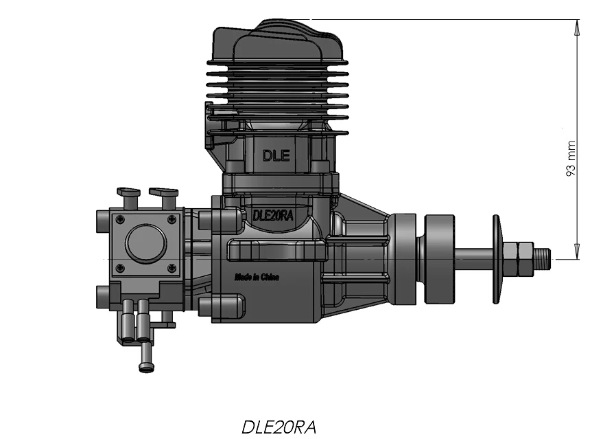 DLE газовый двигатель DLE20RA 20CC бензин обновленный WALBRO карбюратор для модели RC самолета