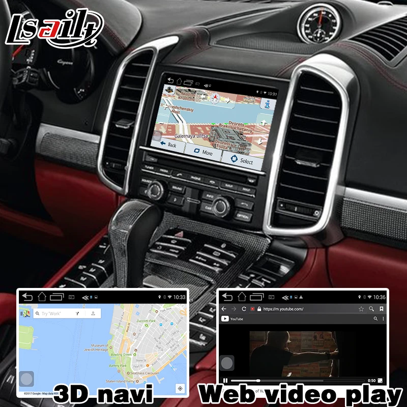 Android 6,0 gps навигационная коробка для Porsche Cayenne PCM 3,1 опционально Carplay google play youtube waze google карта видео интерфейс