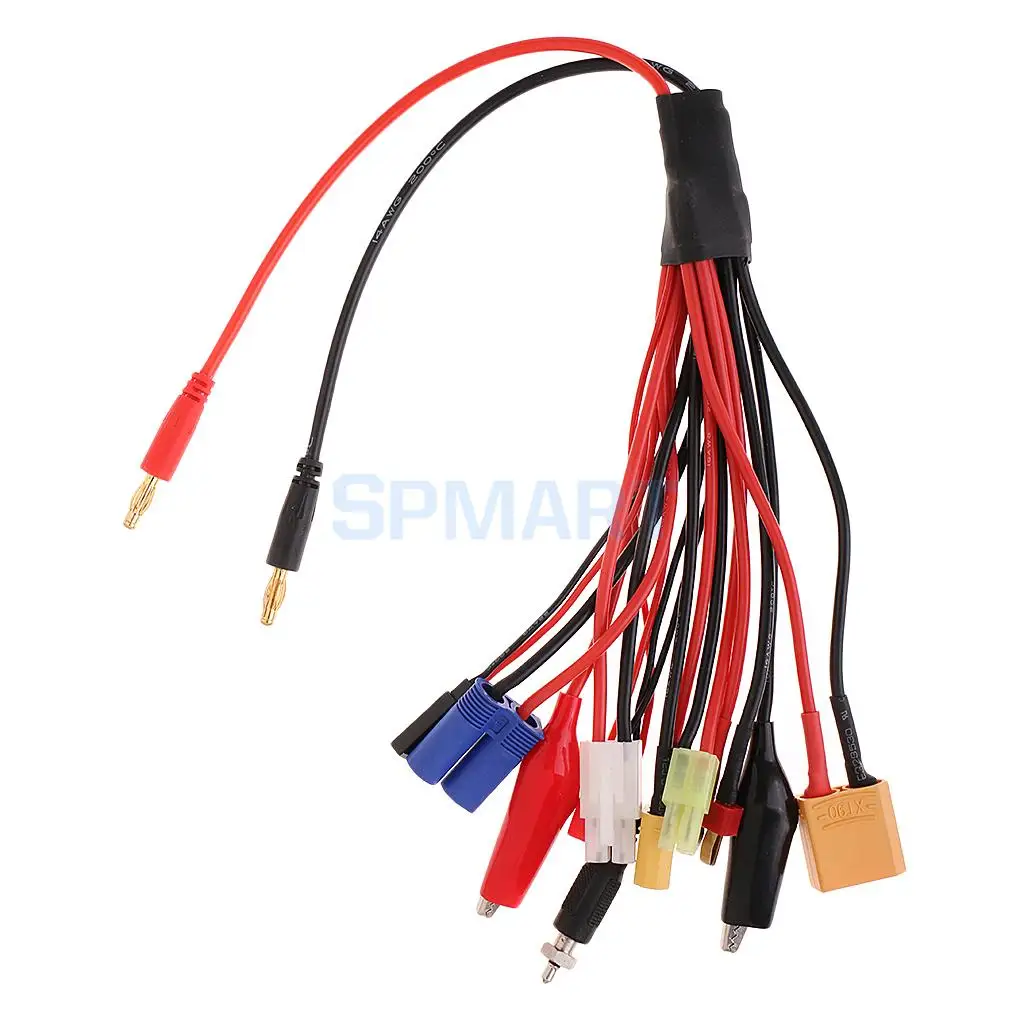 Многофункциональный зарядный кабель 10 в 1 XT60 XT90 T Plug EC5 JST JR штекер адаптер