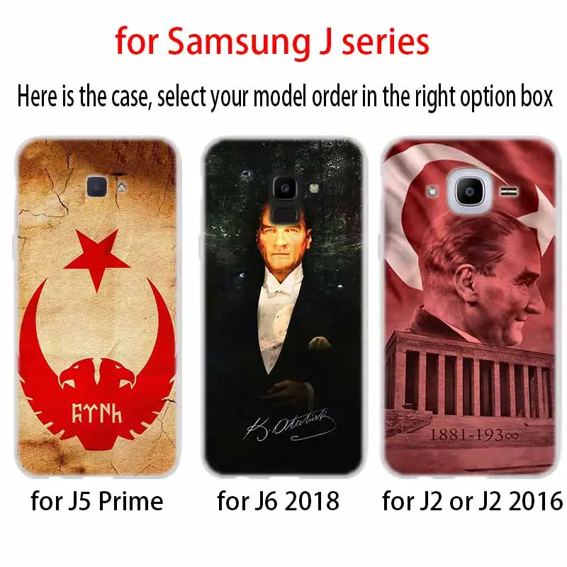 Турецкий Mustafa Kemal Ataturk чехол из ТПУ для Samsung Galaxy J6 J8 J3 J5 J7 J4 J2 J1 Plus 2018 2016 EU Prime Ace |