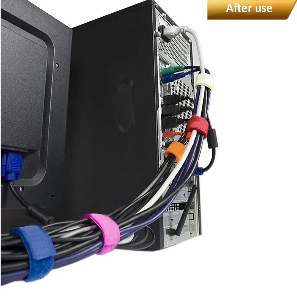 50 шт. кабель управление многоразовые крепления кабельные стяжки кабели Ethernet ремни компьютер Мобильный Телефон проводной Органайзер шнур Органайзер