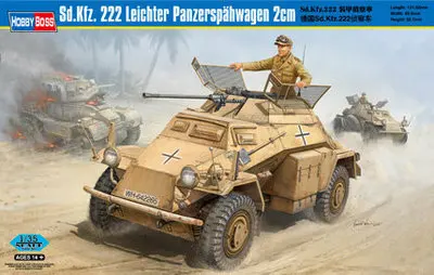 Hobby Boss#82442 1/35 SDKFZ 222 Leichter 2 см panzerspahwgen модель комплект hobbyboss