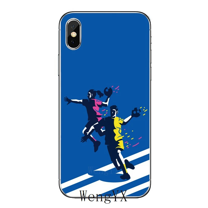 Для huawei для НУА Вэй слава 6 играть 6X 6A 6C 7A 7C 7X8 8C 8X9 Lite 10 V8 V10 Y5 Y6 II Y7 Y9 премьер-keep calm I love гандбол роскошный мягкий чехол - Цвет: Handball-Luxury-A-01