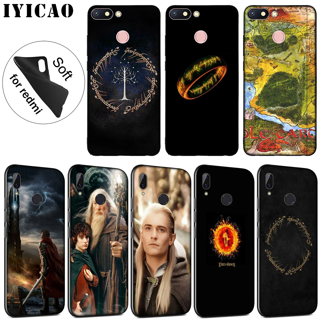 IYICAO Властелин Колец Хоббит Мягкий силиконовый чехол для телефона Xiaomi Redmi K30 K20 8A 7A
