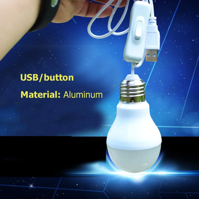 Реальная власть светодиодные лампы E27 USB 110 В 220 5 Вт SMD5730 лампад led свечи кемпинг
