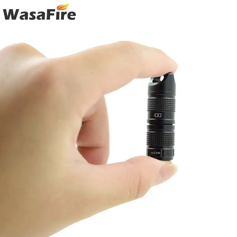 Супер Мини Вспышка мощный и Перезаряжаемый XPG R5 светодиодный маленький брелок с