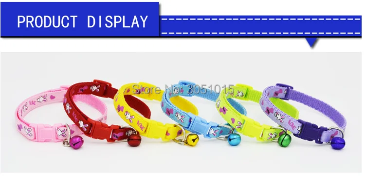 24 шт. Pet Shop кошачий собачий ошейник с колокольчиком Регулируемая пряжка ошейник для собак и кошек щенок аксессуары для кошки, собаки маленькая собака