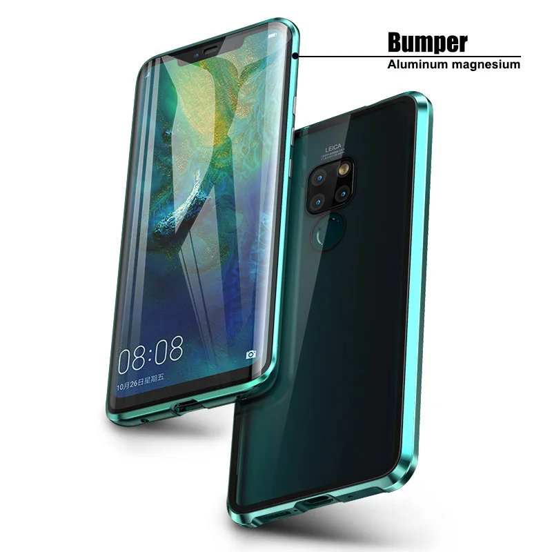 BFOLLOW 360 передний и задний 5D изогнутый стеклянный чехол для huawei mate 20 Pro Магнитный