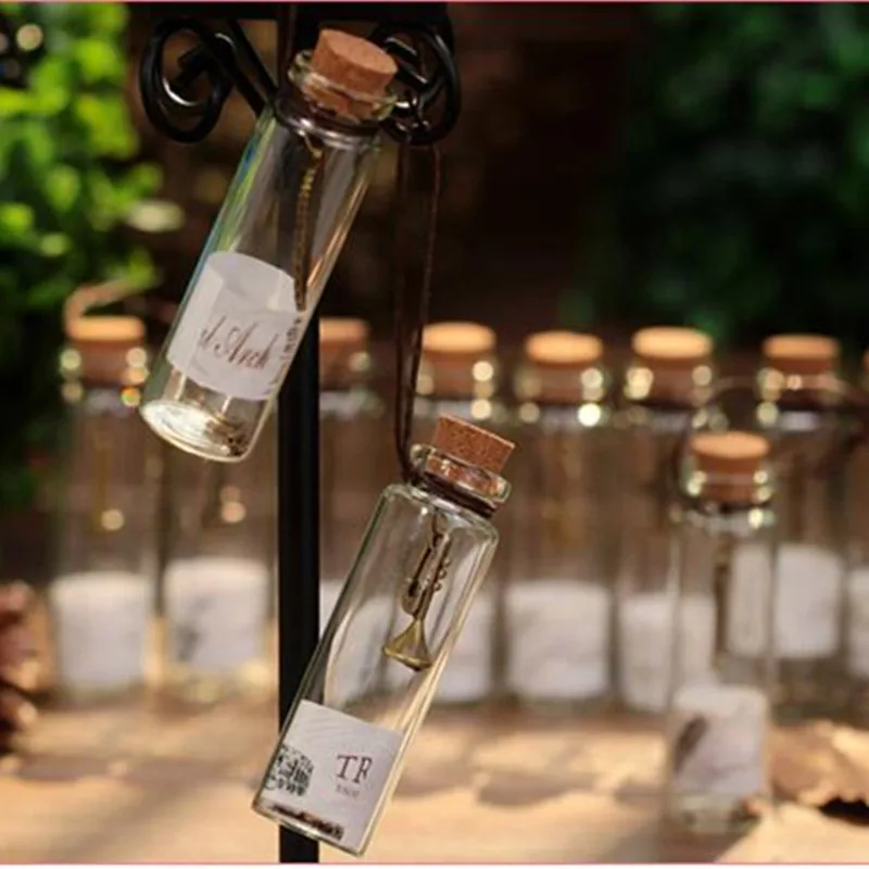 12 шт./компл. творческие подарки милые мини стеклянная пробка фиксаторы желая