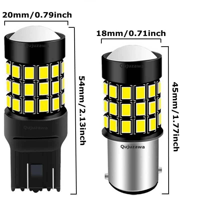 2 шт. 1156 P21W BA15S 1157 P21/5 Вт BAY15D T20 W21W 7440 W21/5 Вт 7443 BAU15S светодиодный автомобильный резервный лампы авто тормоз светильник Поворотная сигнальная лампа