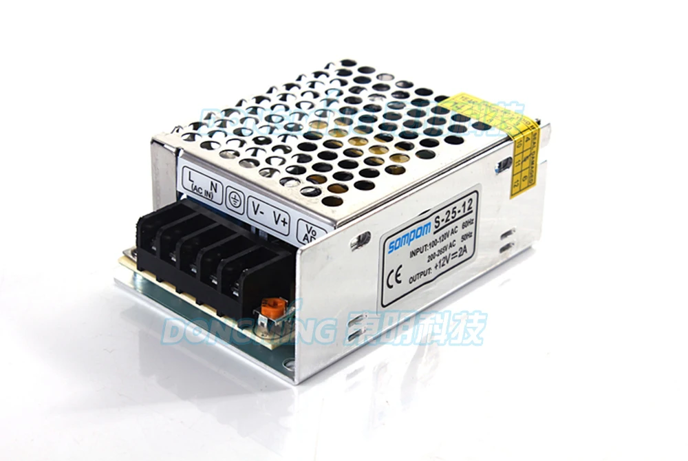 25 Вт 2А led Привод адаптер питания Трансформатор неводонепроницаемый ac110 240V к DC12V
