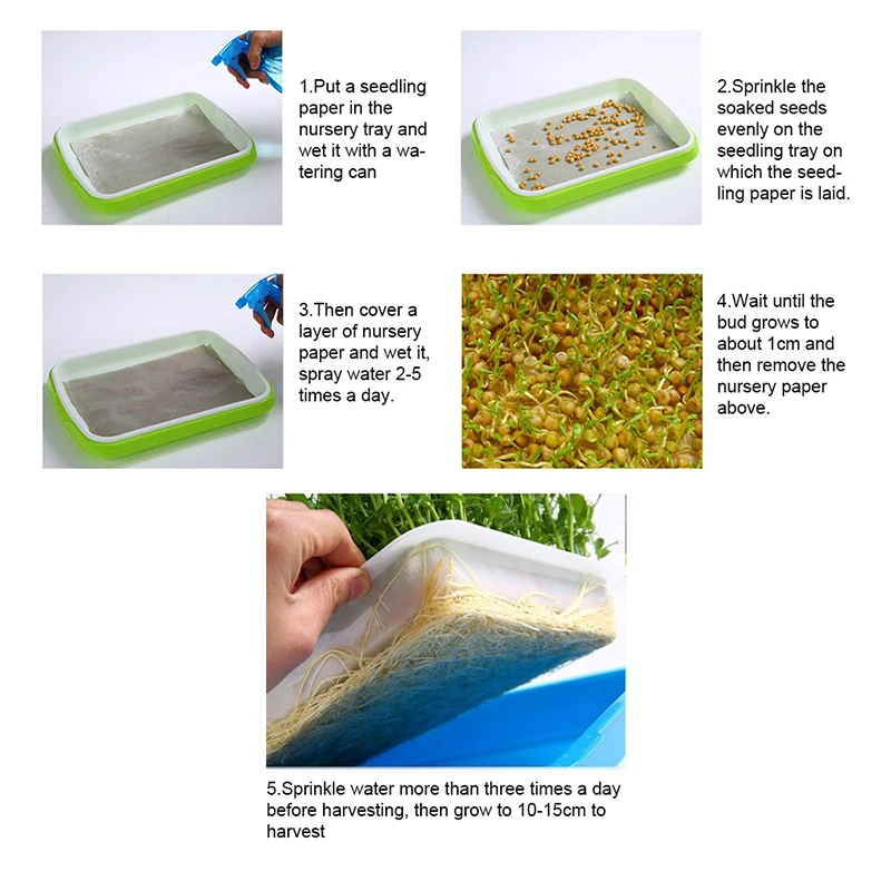 1 шт. новый пластиковый двухслойный шпатель для рассады лоток питомник корзина