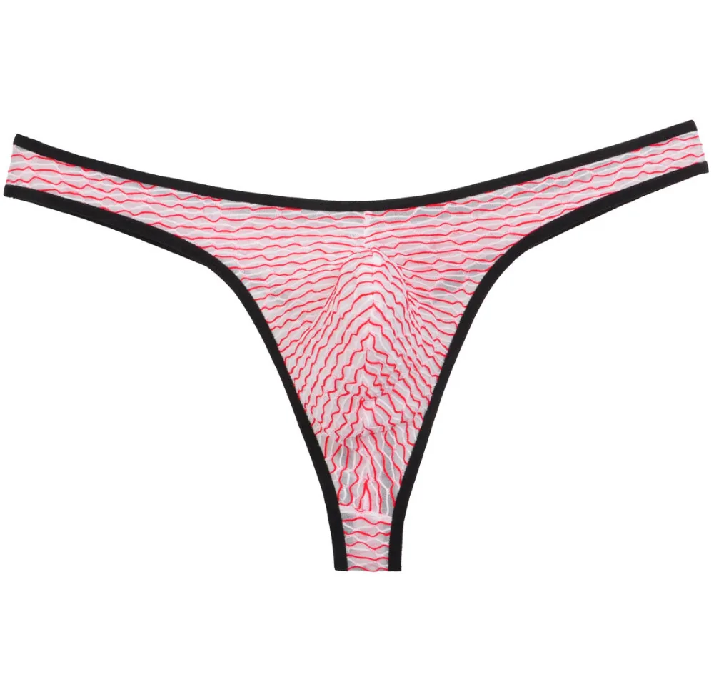 

Jockstrap Fashion Binding Jacquard Striped Sexy Men's G-Strings Male Thong Underwear Bikini Underpants Men Tanga Gay Bluge Pouch
