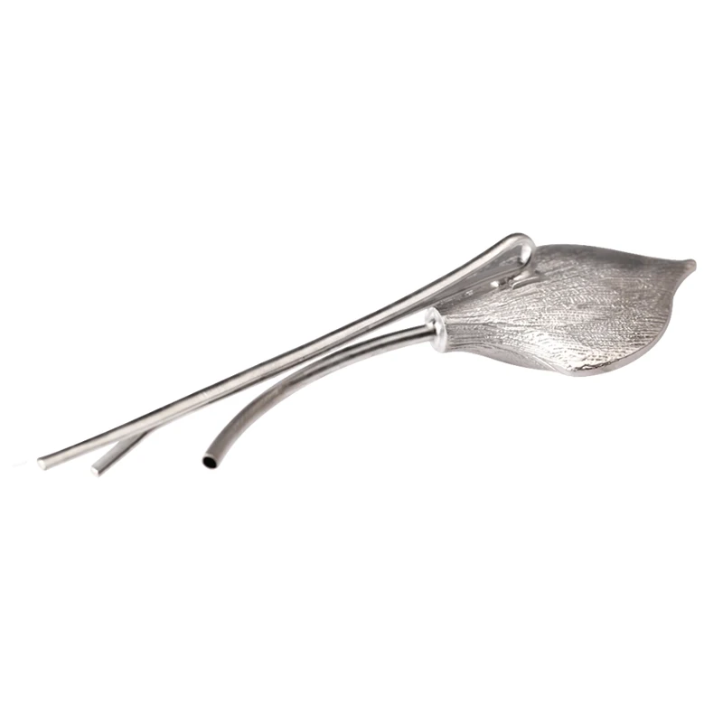 Женская металлическая заколка для волос M MISM простая с цветком и жемчугом