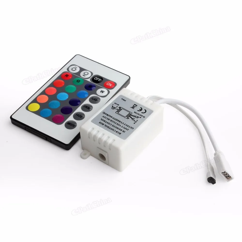 Популярный полезный 24 клавишный инфракрасный контроллер RGB Светодиодная лента