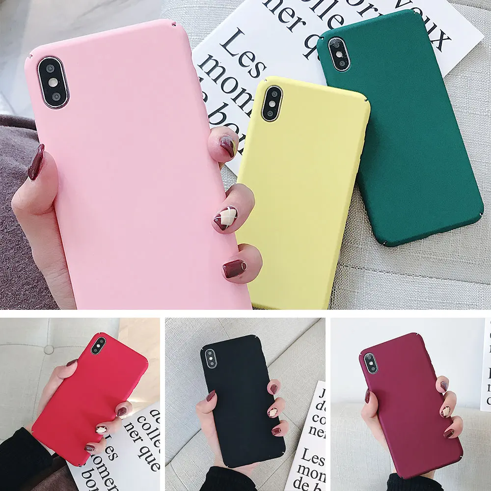 KISSCASE Colorful Anti-fingerprint Hard Case For Samsung Galaxy A50 A30 Full Fitted A9 A8 A7 A6 2018 |