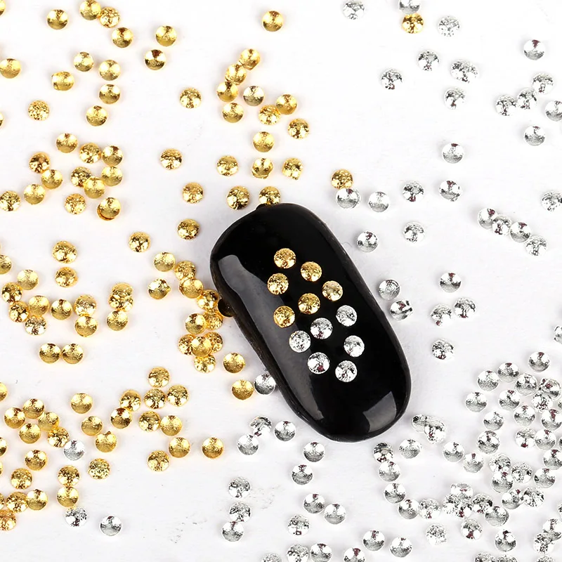 Золотые серебристые медные для ногтей блестящие матовые круглые шпильки